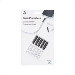 U Brands 10ct Silicone Cord Protectors Black/White