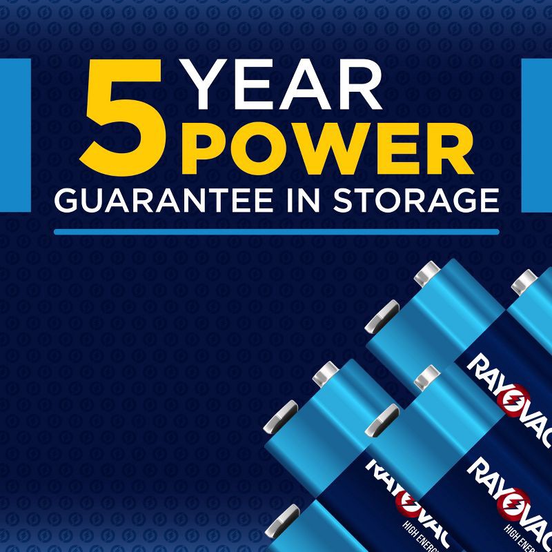 slide 2 of 6, Rayovac High Energy 9V Batteries 2pk - Alkaline Battery: Household Power Source, 2 ct