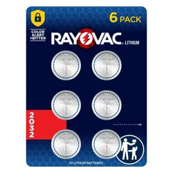 Rayovac CR2032 Batteries 6pk - Lithium Coin Battery: 3V Household Power, Single-Use, 6 Count