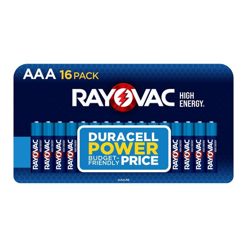 slide 1 of 8, Rayovac High Energy AAA Batteries 16pk - Alkaline Battery: Household, Single-Use, 16 ct