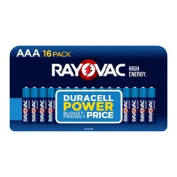 Rayovac High Energy AAA Batteries 16pk - Alkaline Battery: Household, Single-Use