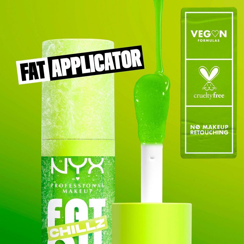 slide 7 of 9, NYX Professional Makeup Fat Oil Lip Drip Lip Gloss - Kiwi Freezie - 0.16 fl oz, 0.16 fl oz