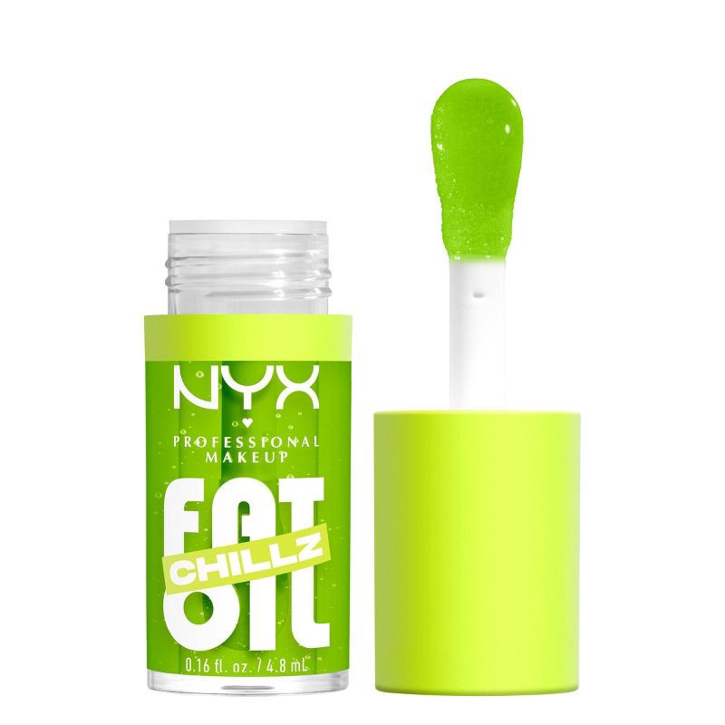 slide 1 of 9, NYX Professional Makeup Fat Oil Lip Drip Lip Gloss - Kiwi Freezie - 0.16 fl oz, 0.16 fl oz