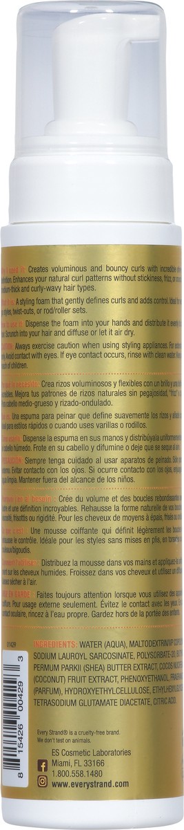 slide 2 of 9, Every Strand Simply Curls Curl Styling Frizz-Free Shea & Coconut Oil Extracts Foam 8 fl oz, 8 fl oz
