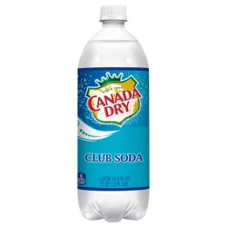 Canada Dry Club Soda, 1 L bottle