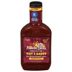 Famous Dave's Hot & Sassy Bbq Sauce - 20 oz