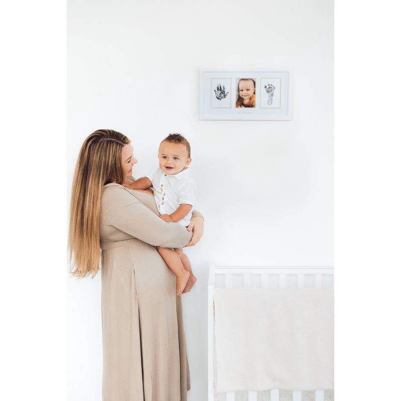 slide 6 of 11, Pearhead 4" x 6" Babyprints Photo Frame and Clean-Touch Ink Pad Kit - White, 1 ct