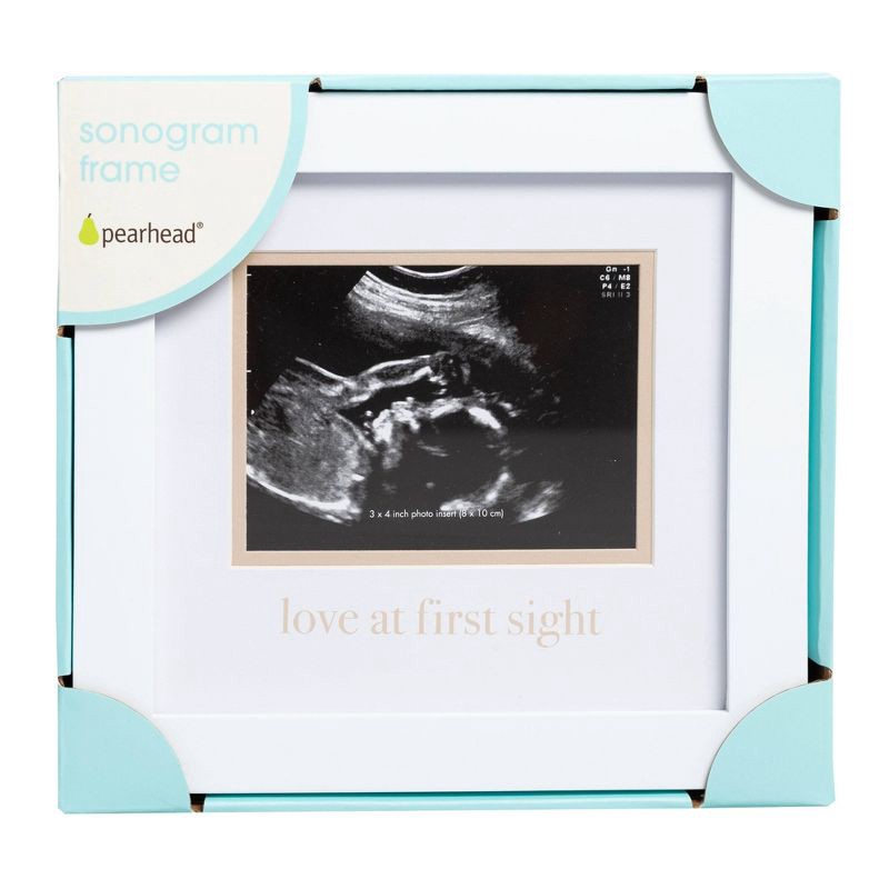 slide 5 of 7, Pearhead 3" x 4" Love at First Sight Sonogram Frame, 1 ct