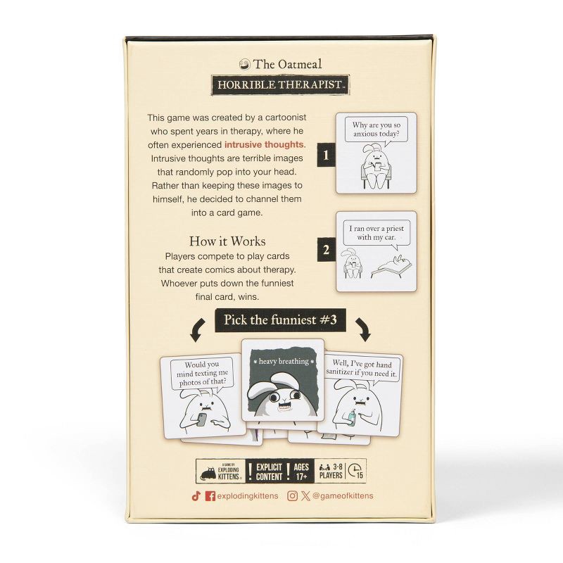 slide 2 of 9, Exploding Kittens Horrible Therapist Card Game, 1 ct