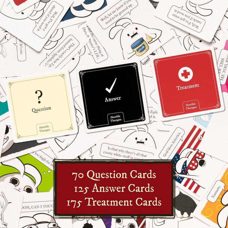 slide 4 of 9, Exploding Kittens Horrible Therapist Card Game, 1 ct