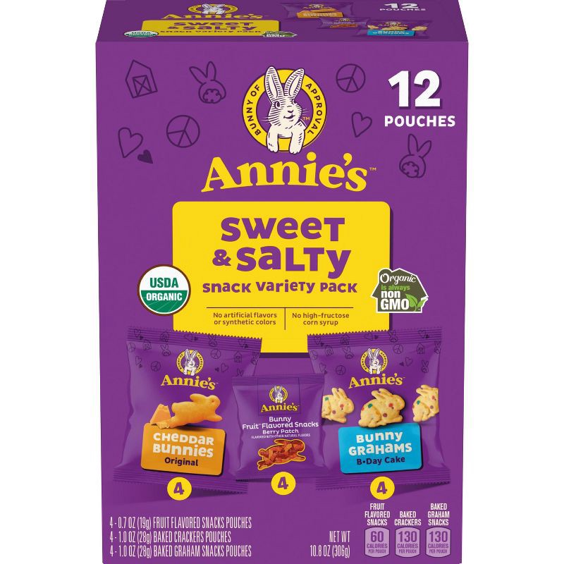 slide 2 of 10, Annie's Snack Variety Pack - 10.8oz/12ct, 10.8 oz, 12 ct