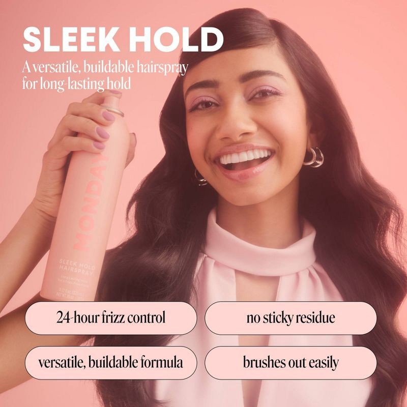 slide 2 of 11, MONDAY Sleek Hold Hairsprays - 10oz, 10 oz