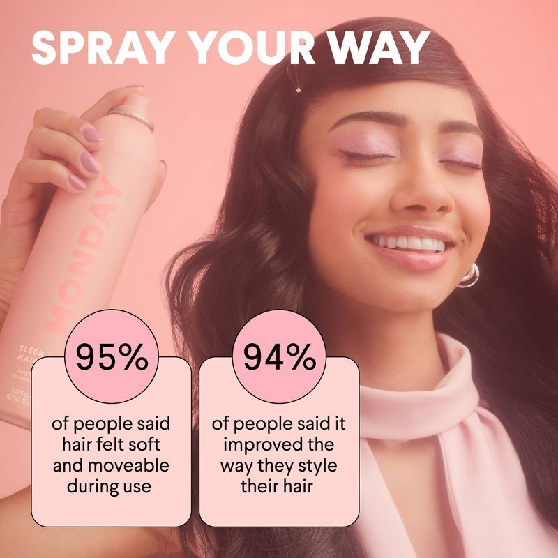 slide 7 of 11, MONDAY Sleek Hold Hairsprays - 10oz, 10 oz