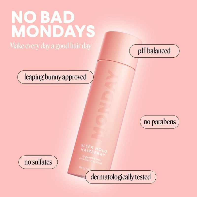 slide 4 of 11, MONDAY Sleek Hold Hairsprays - 10oz, 10 oz