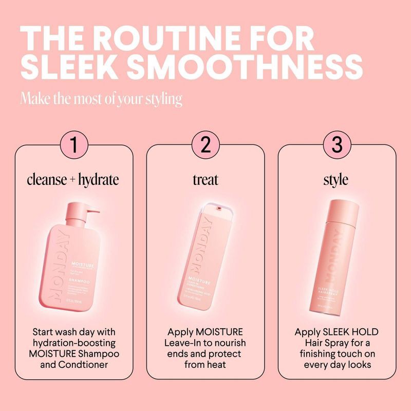 slide 6 of 11, MONDAY Sleek Hold Hairsprays - 10oz, 10 oz