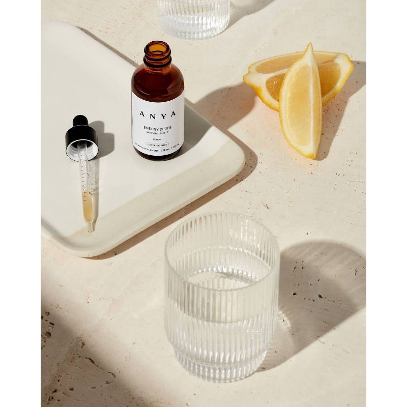 slide 5 of 7, Anya Vegan Energy Drops with Vitamin B12 - Lemon - 2 fl oz, 2 fl oz