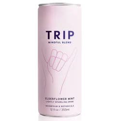 Trip Mindful Blend Elderflower Mint Lightly Sparkling Botanical - 12 fl oz Can