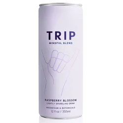 Trip Mindful Blend Raspberry Orange Blossom Lightly Sparkling Botanical - 12 fl oz Can