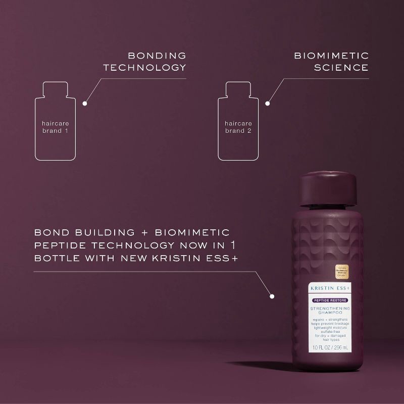 slide 5 of 20, Kristin Ess + Peptide Restore Strengthening Shampoo - 10 fl oz, 10 fl oz