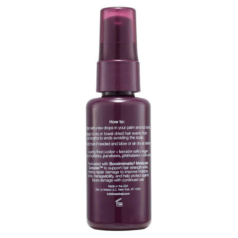 slide 18 of 19, Kristin Ess + Hair Serum for Frizz & Damaged Hair - Peptide Bond Repair with Heat Protectant - 1.7 fl oz, 1.7 fl oz