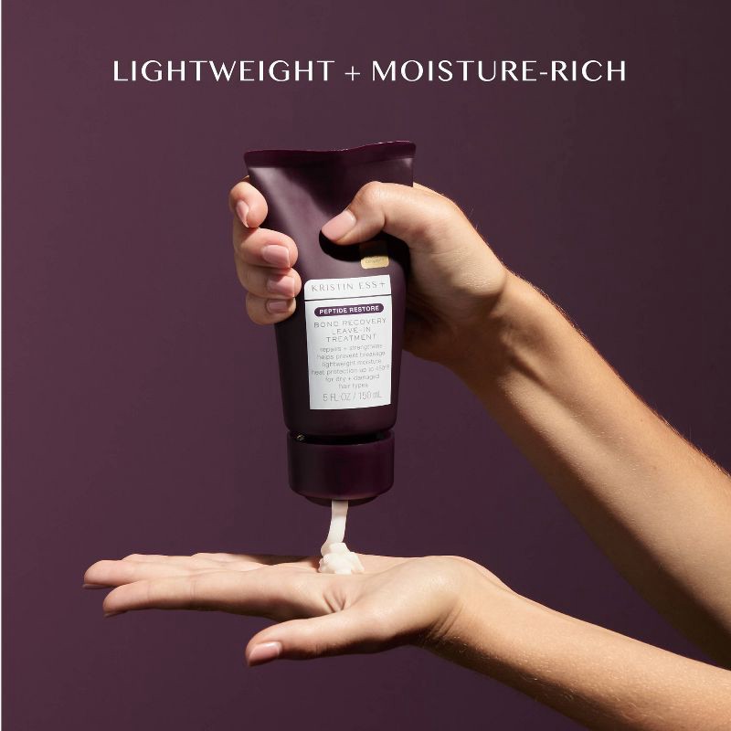 slide 17 of 19, Kristin Ess + Baobab Leave-In Conditioner - Peptide Bond Repair Hair Treatment Dry & Damaged Hair - 5 fl oz, 5 fl oz