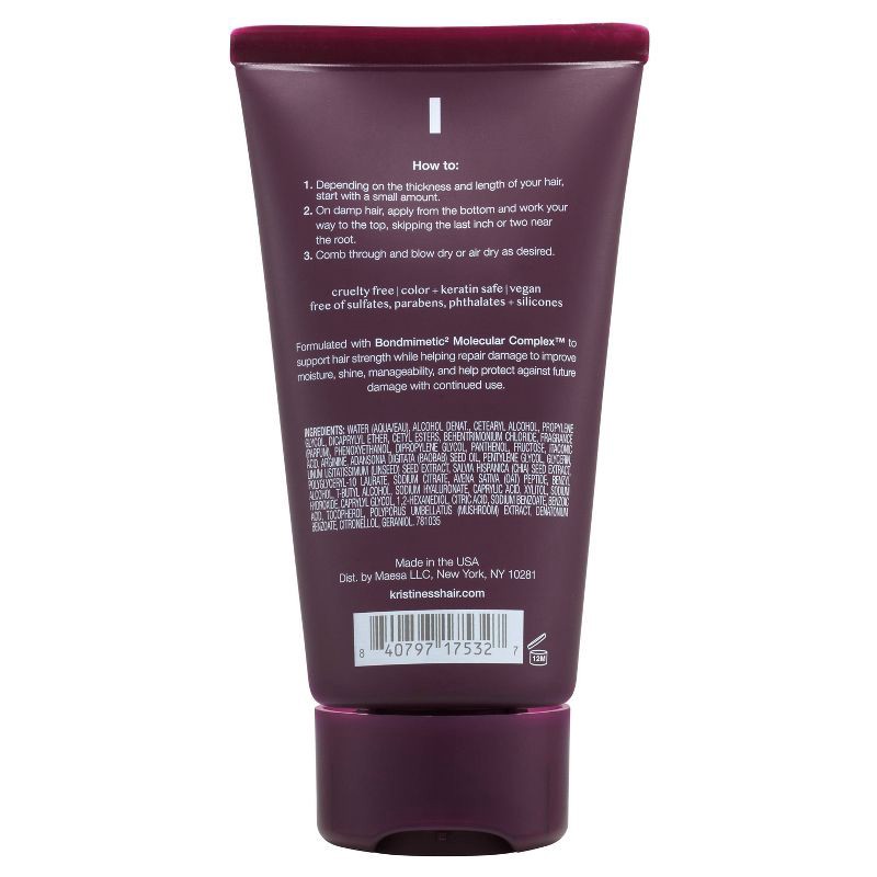 slide 19 of 19, Kristin Ess + Baobab Leave-In Conditioner - Peptide Bond Repair Hair Treatment Dry & Damaged Hair - 5 fl oz, 5 fl oz