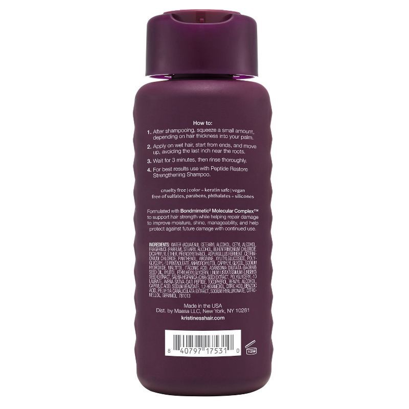 slide 20 of 20, Kristin Ess + Peptide Restore Strengthening Conditioner - 10 fl oz, 10 fl oz