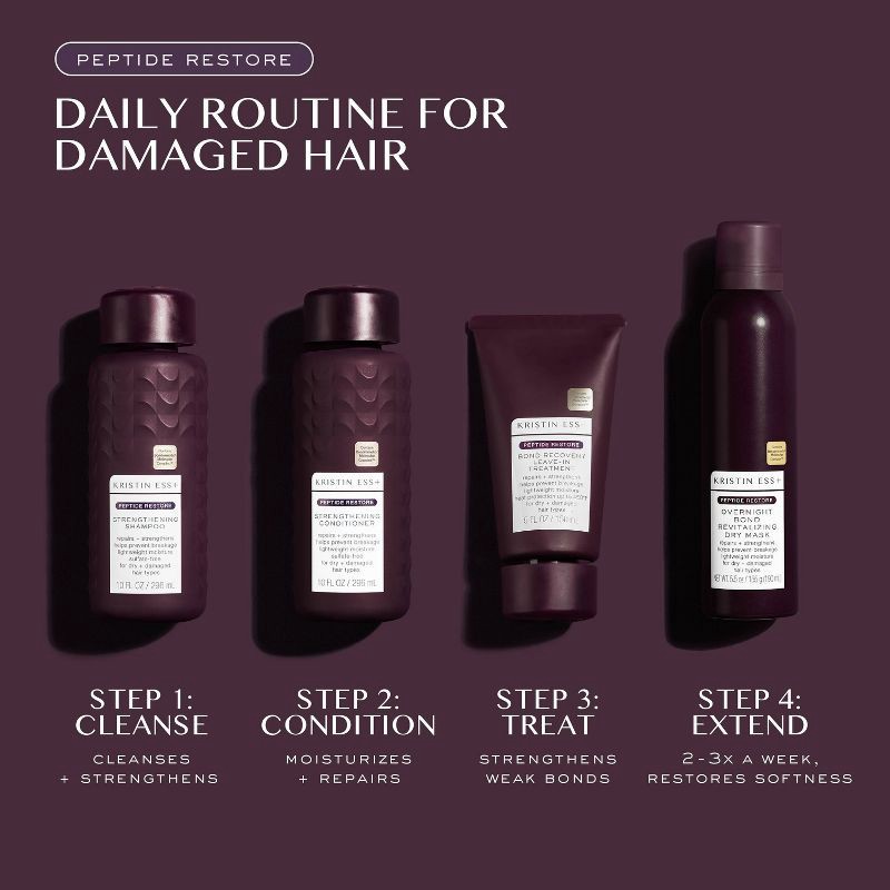 slide 12 of 18, Kristin Ess+ Baobab Dry Hair Mask - Peptide Bond Repair Treatment for Dry & Damaged Hair - 5.5 fl oz, 5.5 fl oz