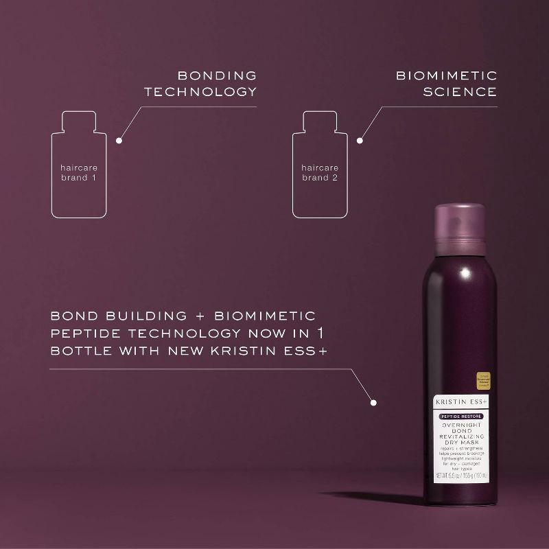 slide 5 of 18, Kristin Ess+ Baobab Dry Hair Mask - Peptide Bond Repair Treatment for Dry & Damaged Hair - 5.5 fl oz, 5.5 fl oz