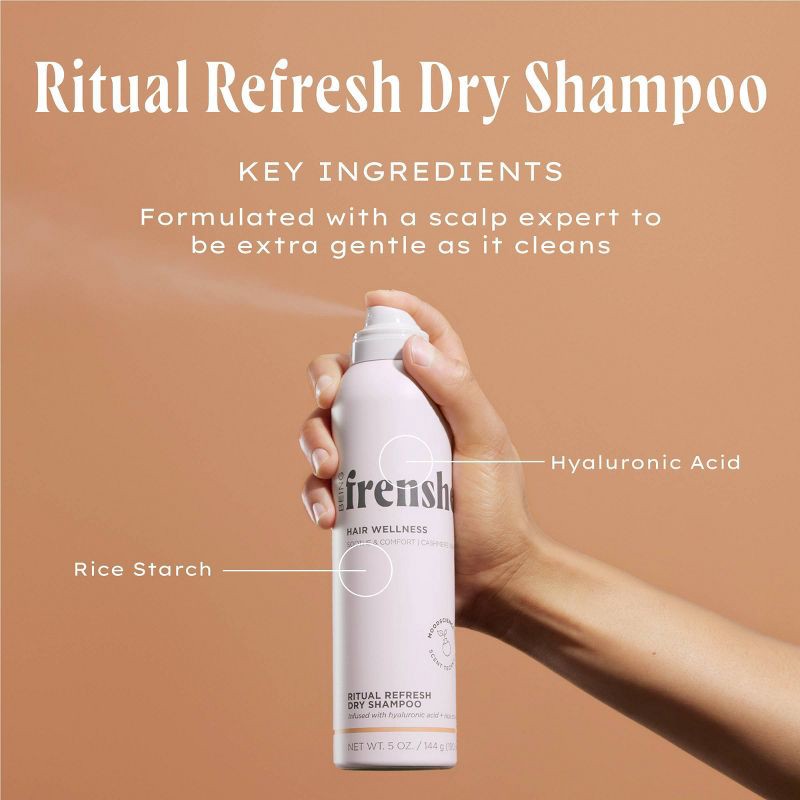 slide 9 of 9, Being Frenshe Ritual Refresh Dry Shampoo - Cashmere Vanilla - 5oz, 5 oz