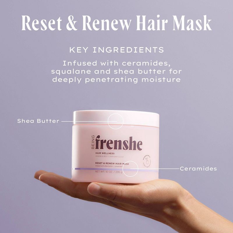 slide 9 of 9, Being Frenshe Reset & Renew Hair Mask - Lavender Cloud - 10oz, 10 oz
