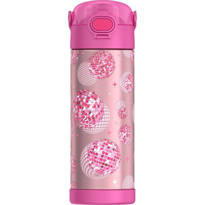 slide 2 of 10, Thermos 16oz Stainless Steel FUNtainer Water Bottle with Bail Handle - Pink Disco, 16 oz