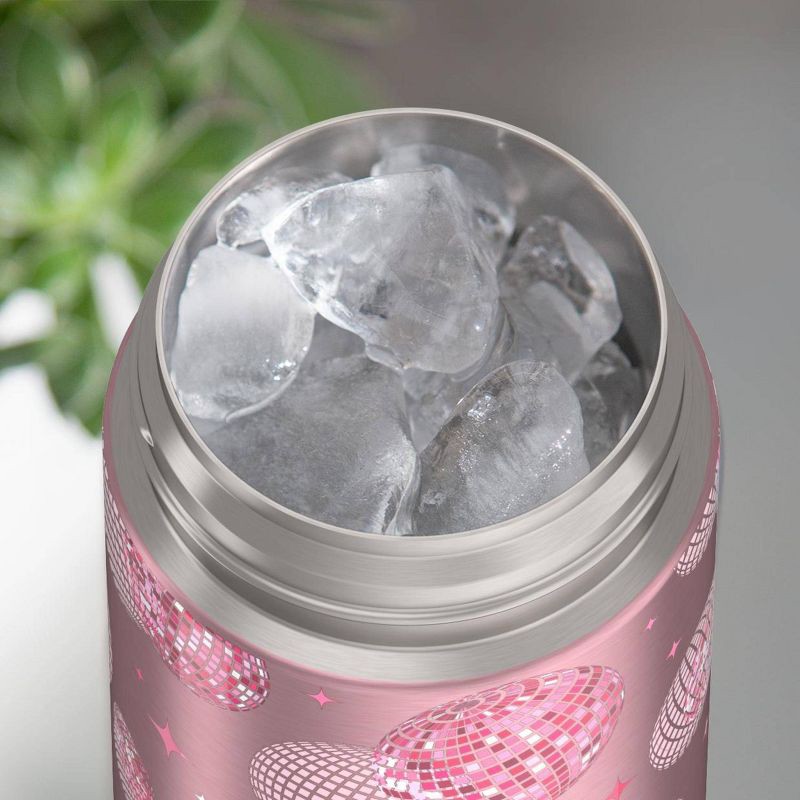 slide 8 of 10, Thermos 16oz Stainless Steel FUNtainer Water Bottle with Bail Handle - Pink Disco, 16 oz