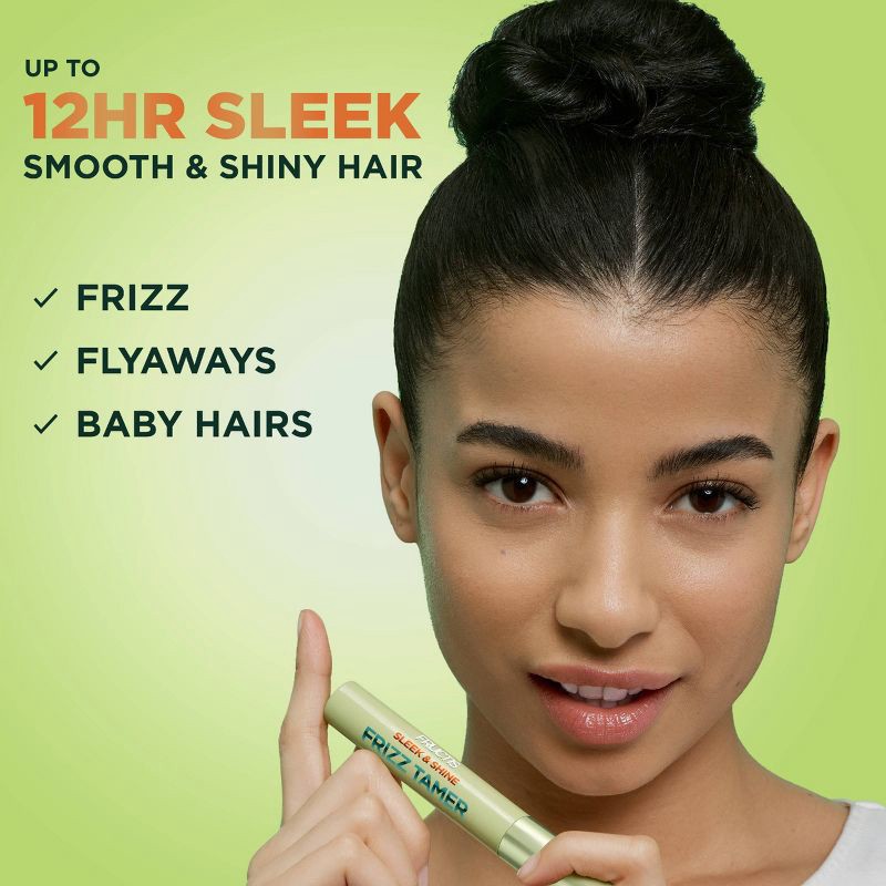slide 4 of 12, Garnier Fructis Sleek & Shine Frizz Tamer Slick Back Hair Serum Wand - 0.27 fl oz, 0.27 fl oz