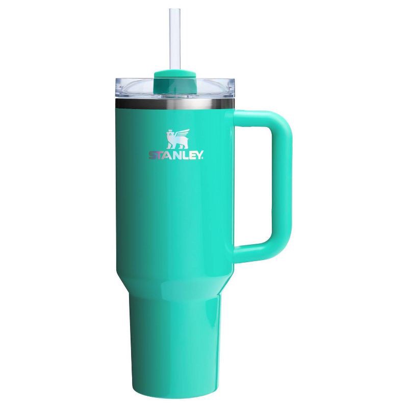 slide 1 of 5, Stanley 40 oz Stainless Steel H2.0 Flowstate Quencher Tumbler Gumdrop Green, 40 oz