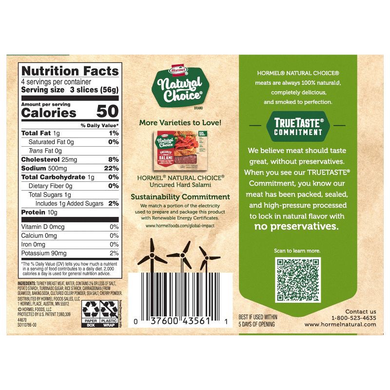 slide 4 of 11, Hormel Natural Choice Applewood Turkey - 8oz, 8 oz