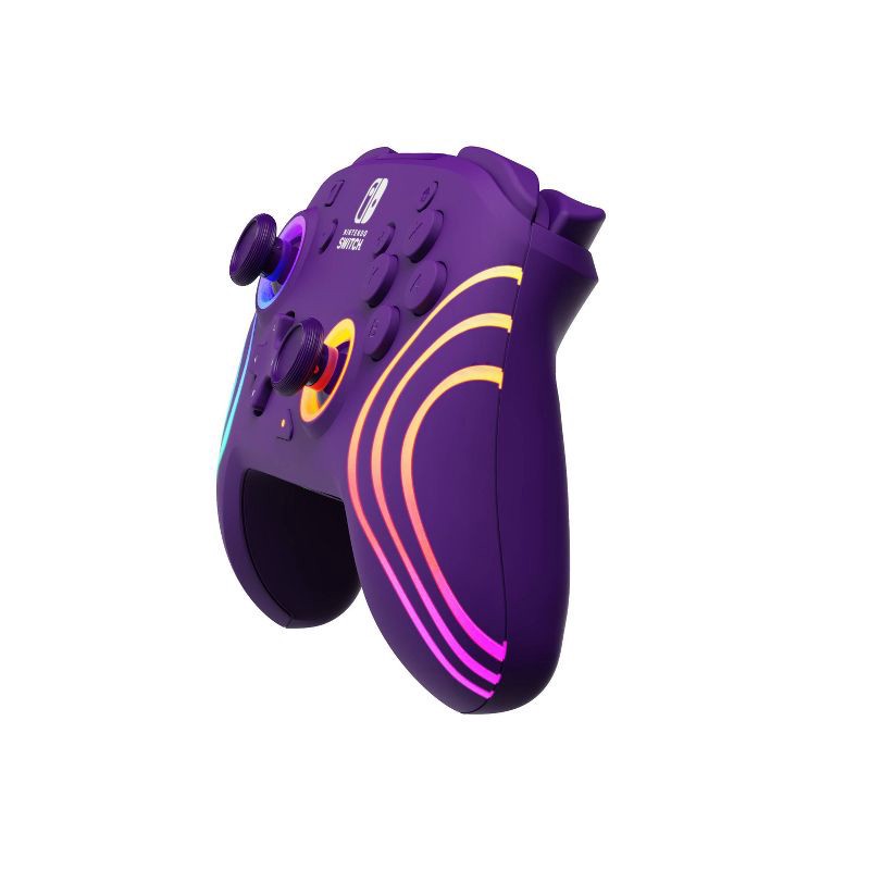 slide 8 of 15, PDP Afterglow Wave Wireless Motion Plus Nintendo Switch Controller Purple, 1 ct
