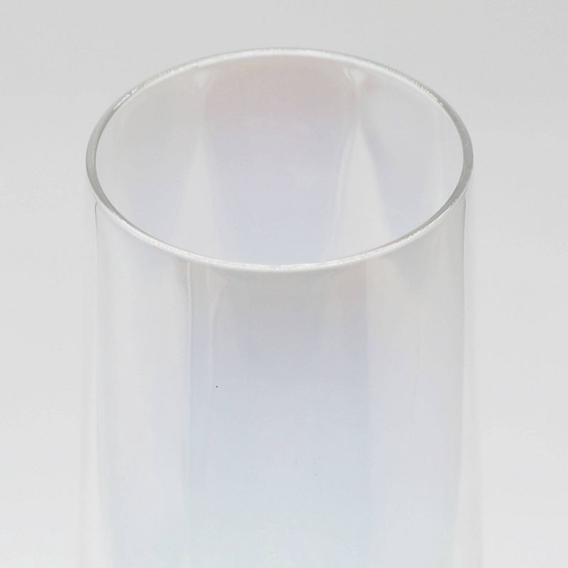 slide 3 of 6, 2pk Iridescent Stemmed Champagne Glasses, 2 ct