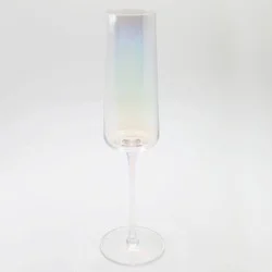 2pk Iridescent Stemmed Champagne Glasses