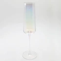 2pk Iridescent Stemmed Champagne Glasses