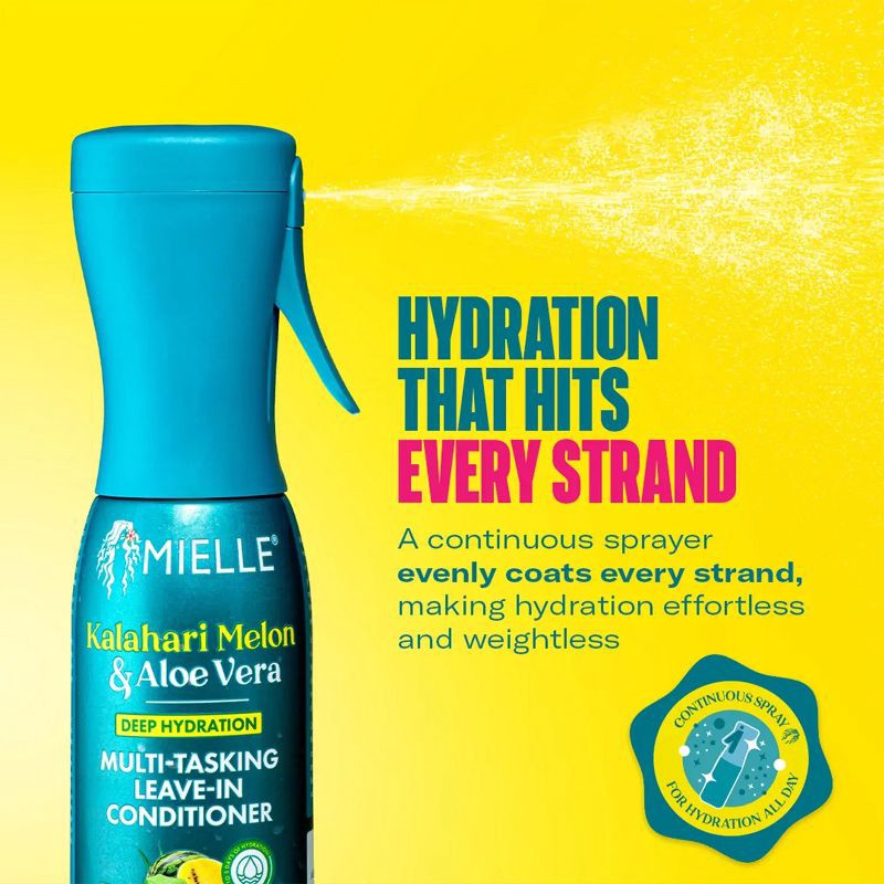 slide 6 of 10, Mielle Organics Kalahari Melon & Aloe Vera Deep Hydration Multi-Tasking Leave-In Conditioner - 6 fl oz, 6 fl oz