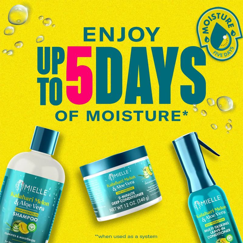 slide 6 of 9, Mielle Organics Kalahari Melon & Aloe Vera Deep Hydration Weightless Oil - 4 fl oz, 4 fl oz