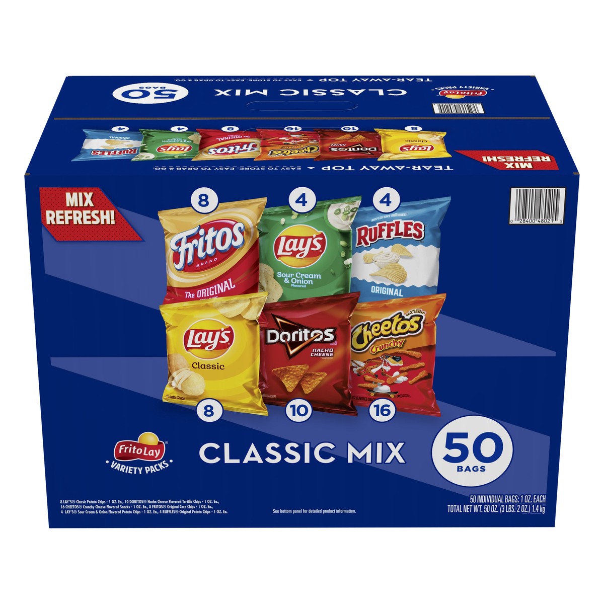 slide 1 of 9, Frito-Lay Variety Packs Snacks 50 ea, 50 ct