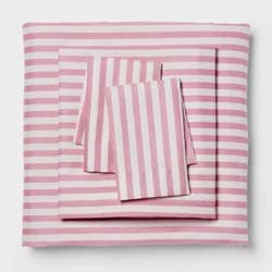 King Microfiber Sheet Set Pink Stripe - Room Essentials™