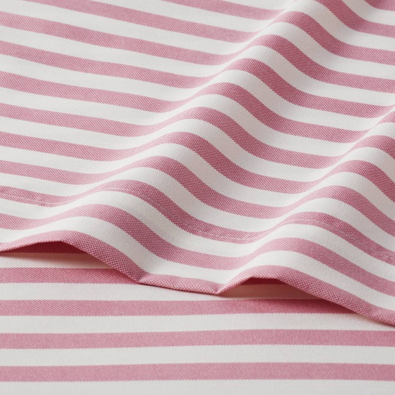 slide 3 of 4, Twin/Twin XL Microfiber Sheet Set Pink Stripe - Room Essentials™, 1 ct