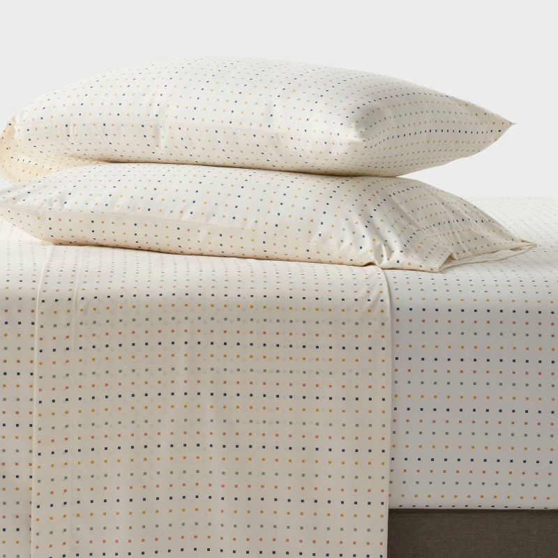 slide 2 of 4, Twin/Twin XL Microfiber Sheet Set Squares - Room Essentials™, 1 ct