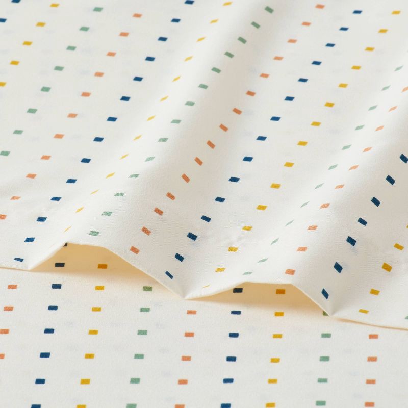 slide 3 of 4, Twin/Twin XL Microfiber Sheet Set Squares - Room Essentials™, 1 ct