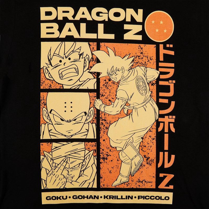 slide 2 of 2, Men's Dragon Ball Z Short Sleeve Crewneck T-Shirt - Black S, 1 ct