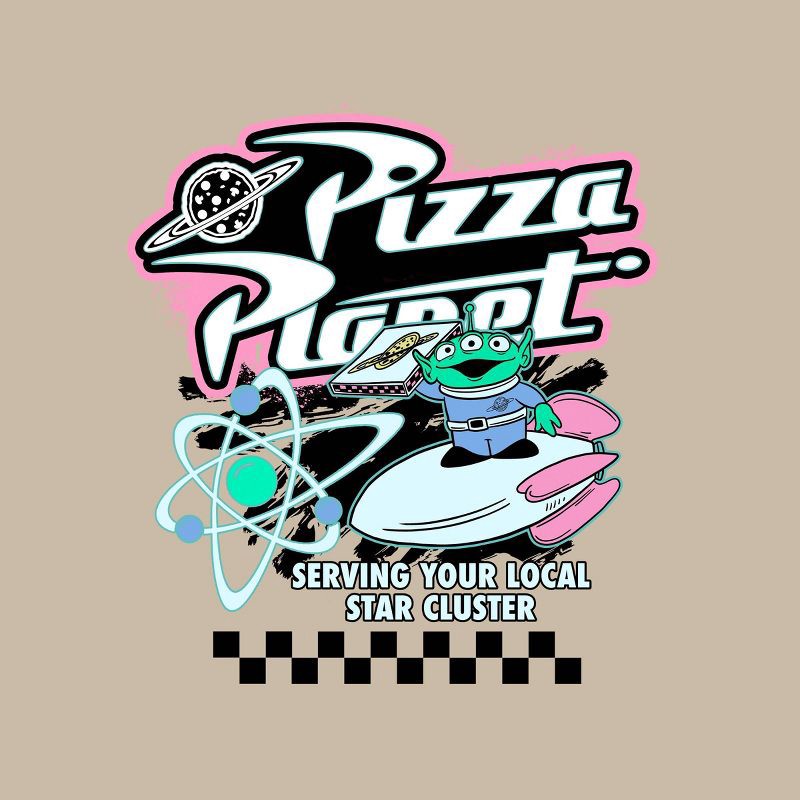 slide 3 of 3, Men's Toy Story Short Sleeve Crewneck T-Shirt - Biege S, 1 ct