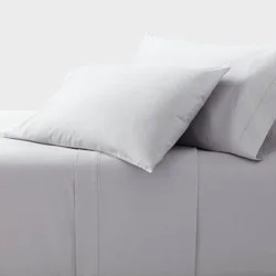 Full 800 Thread Count 4pc Hotel Collection Sheet Set Single Baratta Light Gray - Threshold™